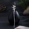 s925 sterling silver orchid flower shape hairpin, nice flower hair stick