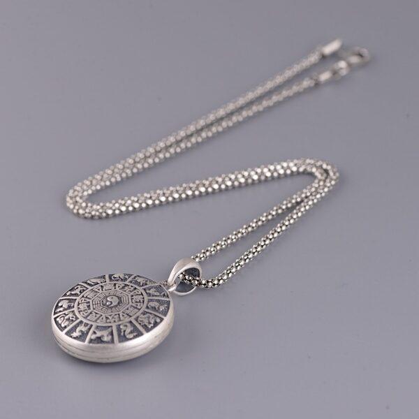 s925 sterling silver popcorn chain necklace, oxidized silver necklace - Image 3