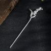 bell lily hairpin, flower hairpin, silver hairpin, s925 sterling silver, hair stick