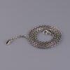 s925 sterling silver cable chain necklace, oxidized silver cable necklace