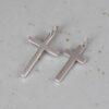 simple cross pendant, s925 sterling silver pendant