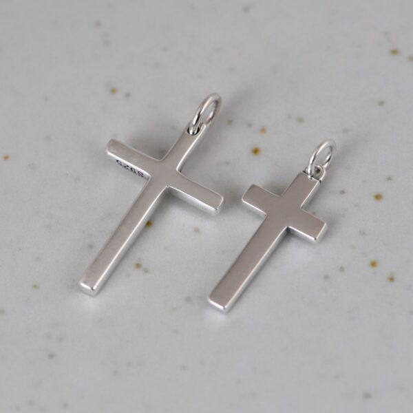 simple cross pendant, s925 sterling silver pendant