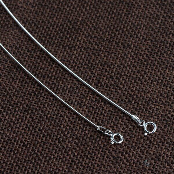 s925 sterling silver  necklace, oxidized silver collar necklace - Image 2