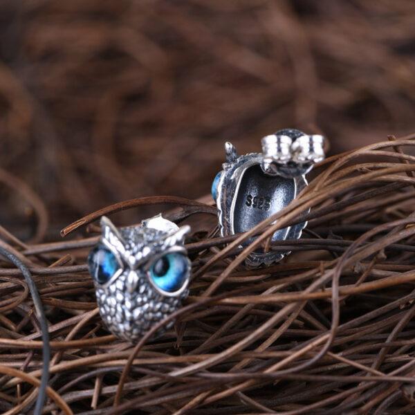 silver stud earrings, silver ring, silver pendant, s925 sterling silver ring, oxidized silver ring - Image 3