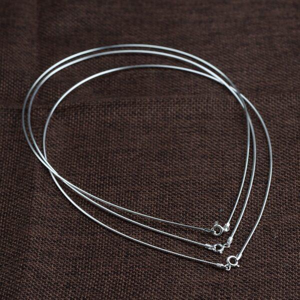 s925 sterling silver  necklace, oxidized silver collar necklace - Image 3