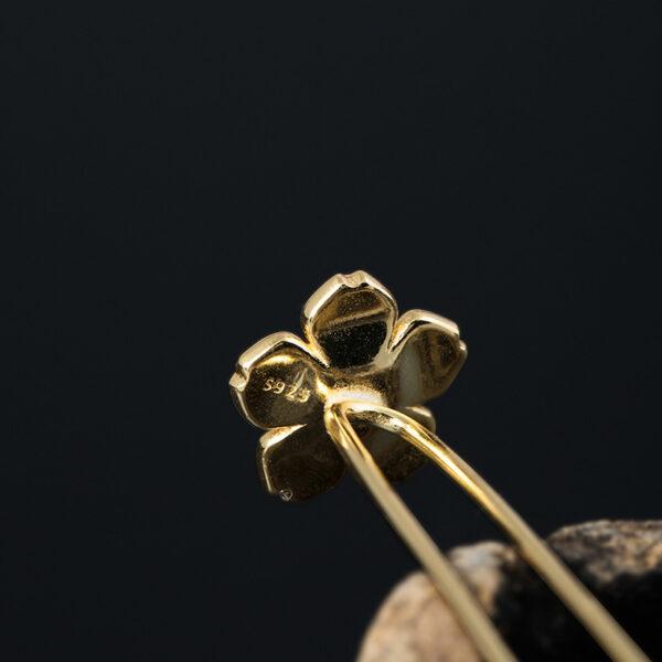 plum bossom hairpin, flower hairpin, silver hairpin, blue hairpin, enamel hairpin, s925 sterling silver, hair fork - Image 4