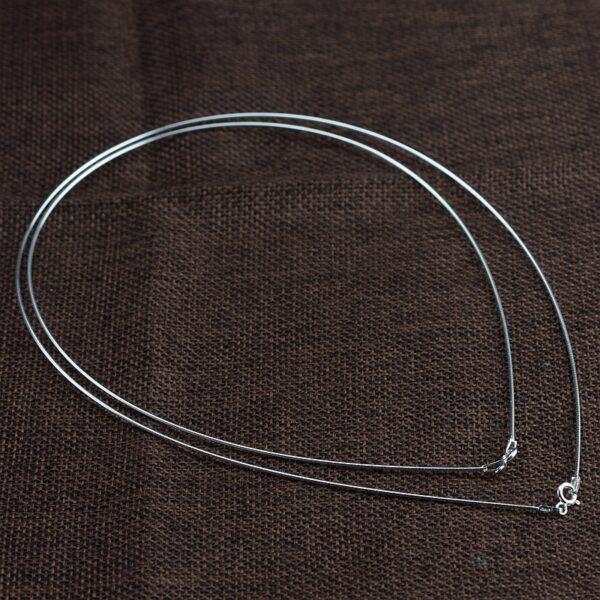 s925 sterling silver  necklace, oxidized silver collar necklace - Image 4