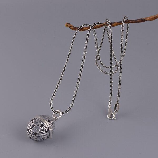 s925 sterling silver cable chain necklace, oxidized silver cable necklace - Image 5