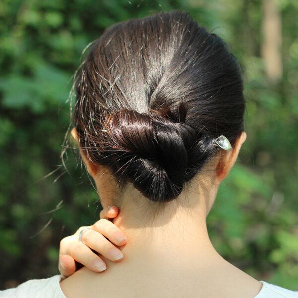 Calla Lily hairpin, flower hairpin, silver hairpin, s925 sterling silver, hair stick - Image 3