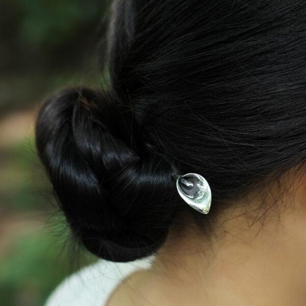 Calla Lily hairpin, flower hairpin, silver hairpin, s925 sterling silver, hair stick - Image 5